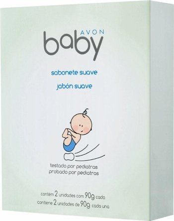 Sabonete barra c/ 2 de 90g baby (AVON)